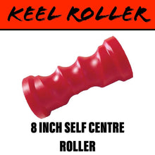 Load image into Gallery viewer, 8 INCH RED POLY Self Centring Centre Roller - R&amp;M Trailer Spares91541