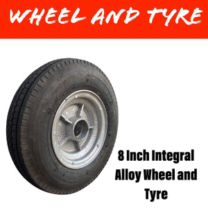 8" INTEGRAL ALLOY WHEEL WITH 4.80 X 8 TYRE - R&M Trailer Spares8AWT