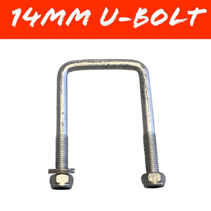 80mm x 130mm 14mm GAL U - BOLT - R&M Trailer SparesS80x130