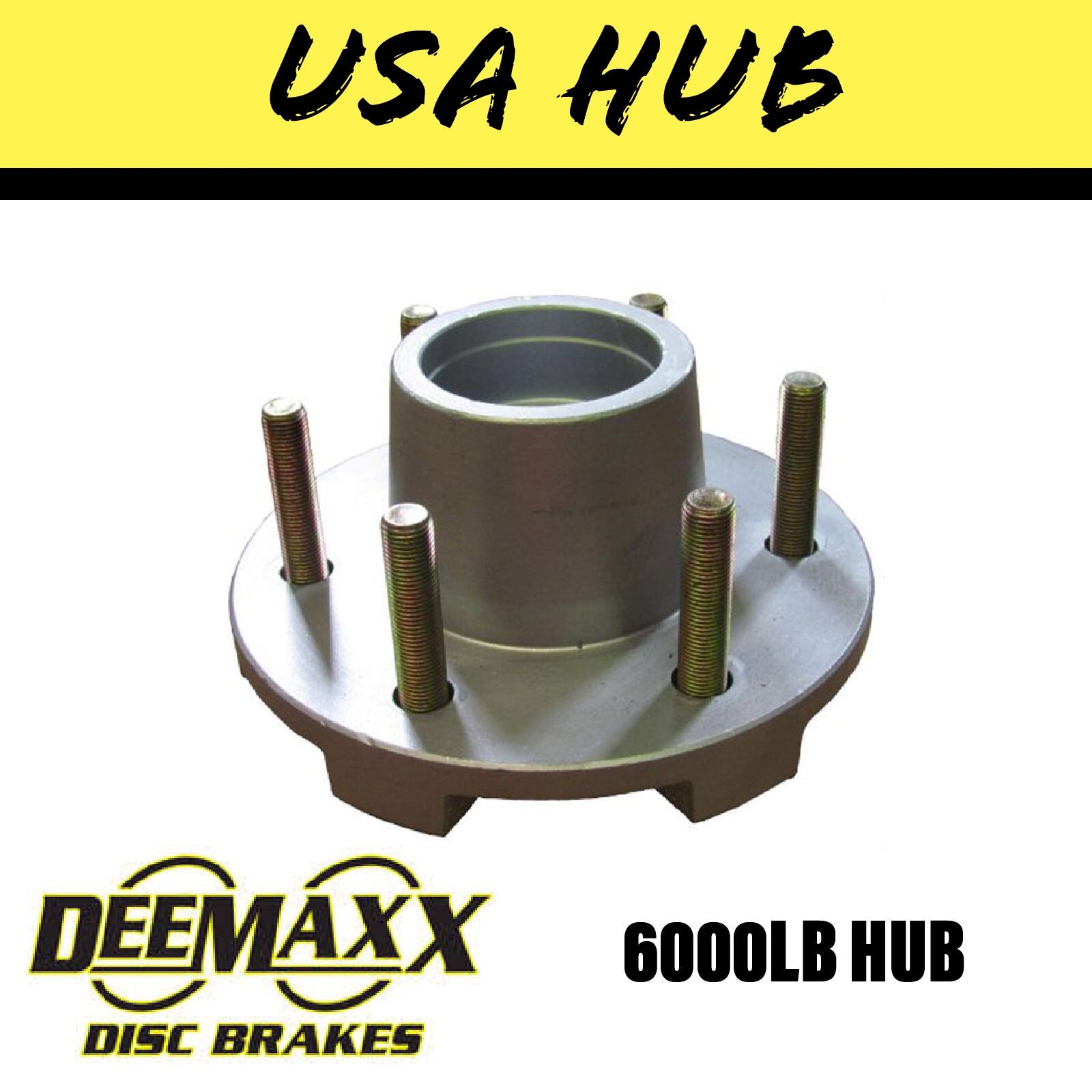 DEEMAXX 6 STUD HUB SUIT DEXTER 6000LB Bearings