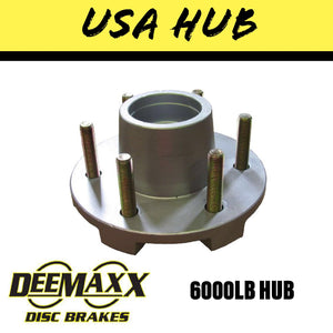 DEEMAXX 6 STUD HUB SUIT DEXTER 6000LB Bearings