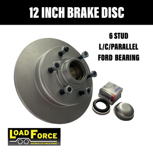 LOADFORCE 12 INCH 6 STUD BRAKE DISC WITH Japanese Parallel Bearings