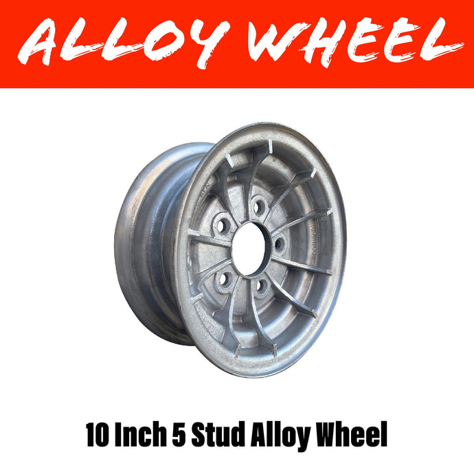 10 INCH 5 STUD ALLOY WHEEL
