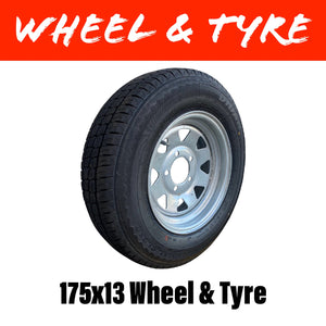 13 INCH GALVANISED WHEEL AND TYRE (MULTIPLE SIZES)