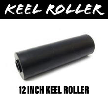 Load image into Gallery viewer, 12 INCH BLACK RUBBER Flat Bilge Centre Roller