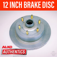 Load image into Gallery viewer, AL-KO 12 INCH 6 STUD BRAKE DISC SUIT FORD/HOLDEN BEARINGS