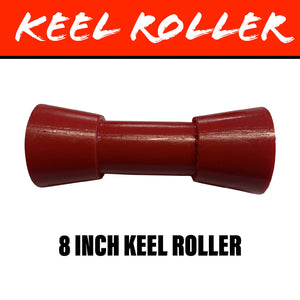 8 INCH RED POLY Centre Roller