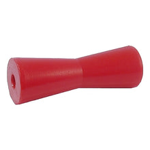 Load image into Gallery viewer, 8 INCH RED POLY Concave Centre Roller