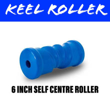 Load image into Gallery viewer, 8 INCH BLUE NYLON Self Centring Centre Roller