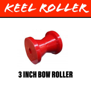 3 INCH RED POLY Winch Post Roller