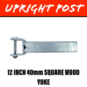 40MM SQUARE Upright Post 12 Inch