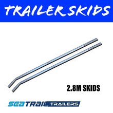 Load image into Gallery viewer, 2.8M METAL BACKED Boat Trailer Skids Pair