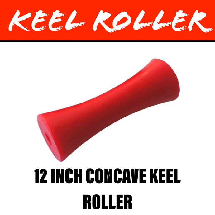 12 INCH RED POLY Concave Centre Roller