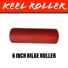 Load image into Gallery viewer, 6 INCH RED POLY Flat Bilge Centre Roller