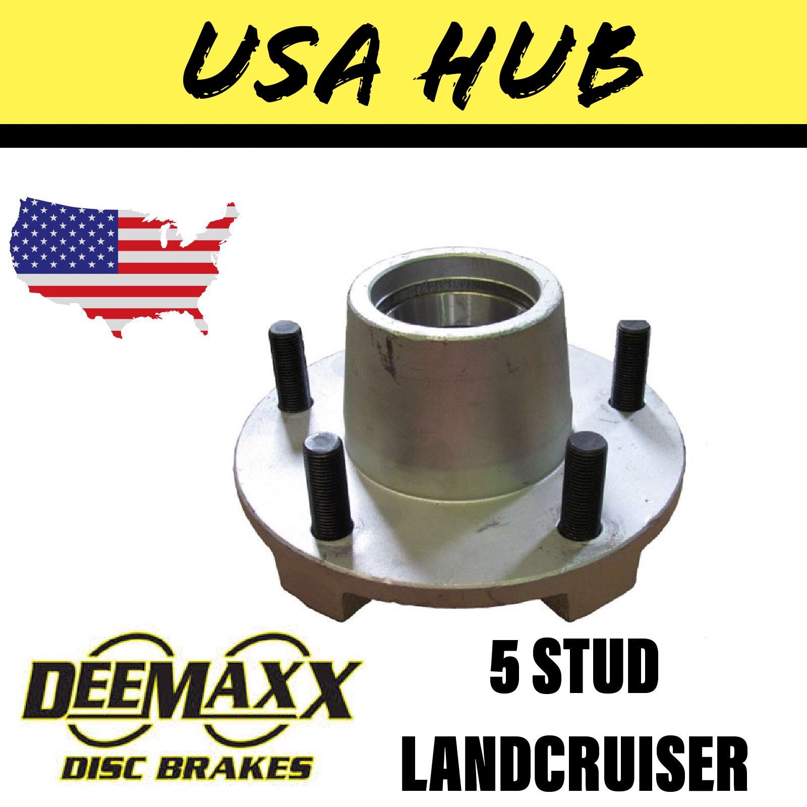 DEEMAXX 5 STUD HUB SUIT DEXTER 6000LB Bearings
