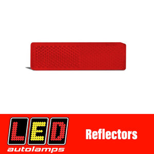 LED AUTOLAMPS RED REFLECTOR PAIR