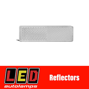 LED AUTOLAMPS WHITE REFLECTOR PAIR