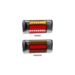 LED Autolamps 223BARM2 Black Cap LED Tail Light Assembly PAIR