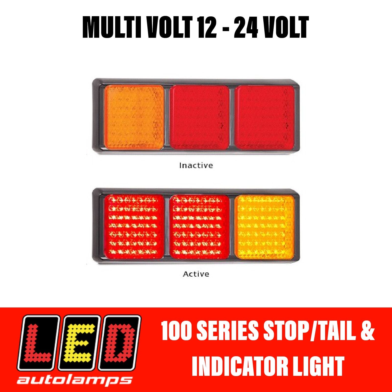 LED Autolamps 125 Series Stop/Tail and Indicator LED Light 5 Year Warranty