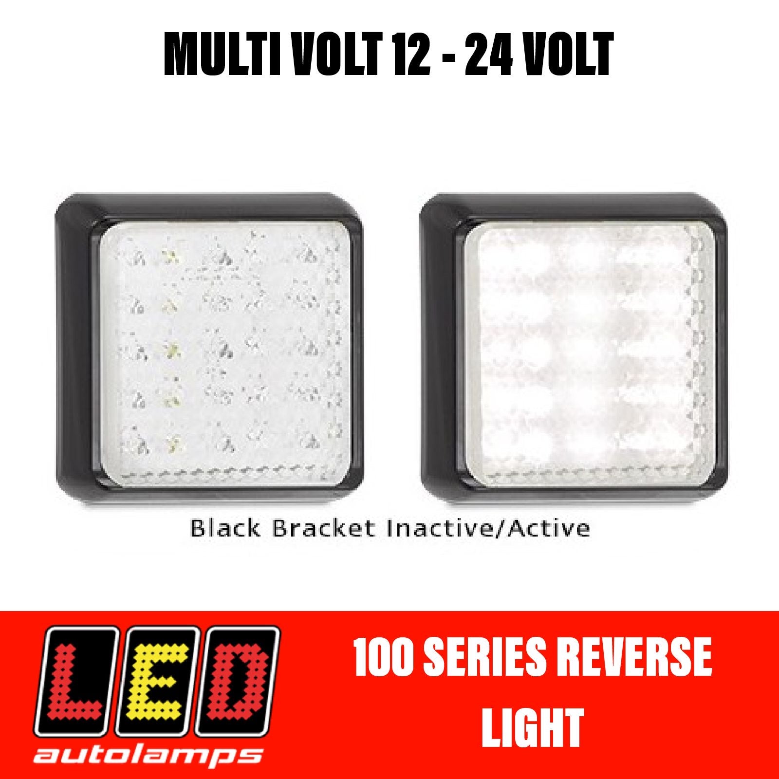 LED Autolamps 100 Series Single Function White Reverse LED Light