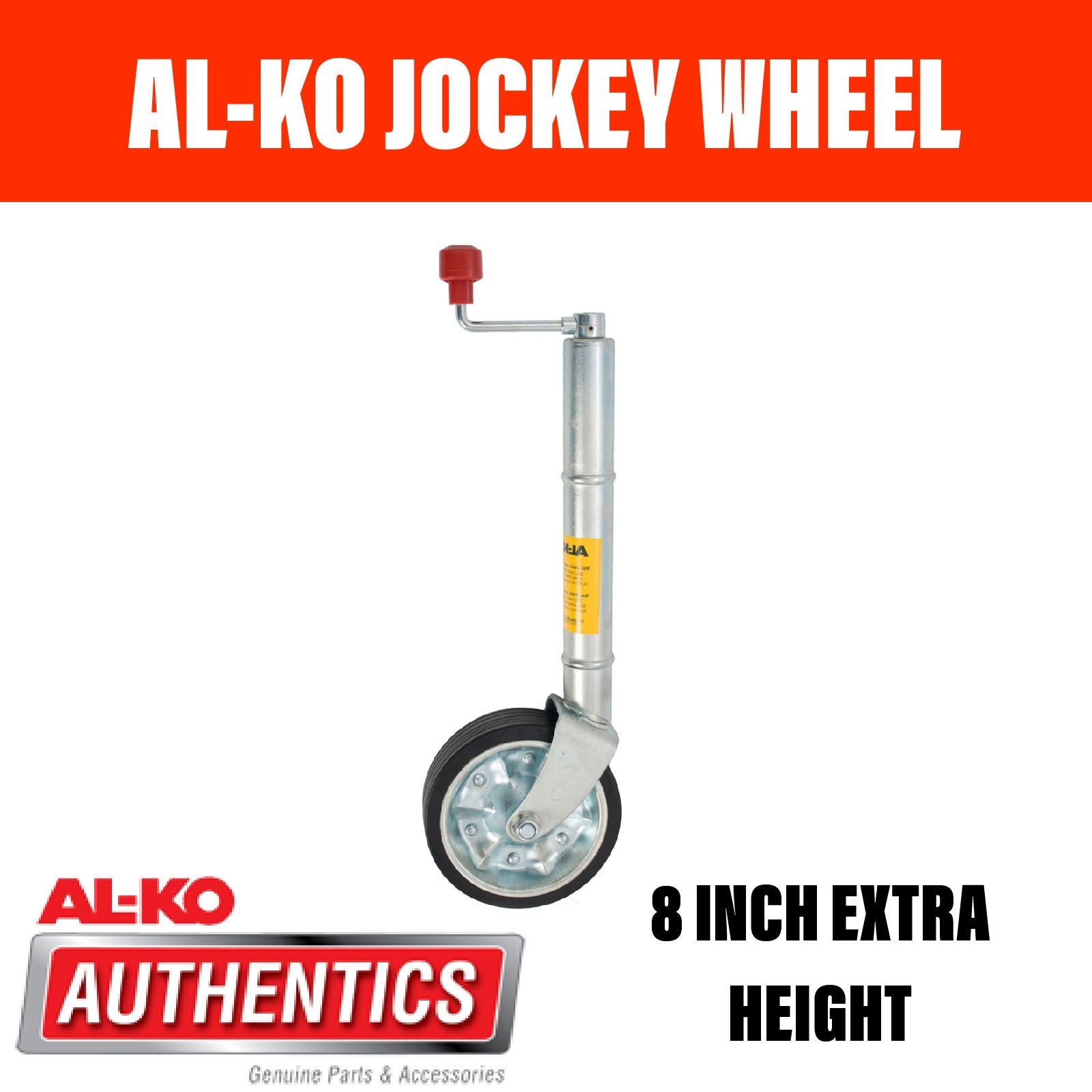 AL-KO 8 INCH PREMIUM Clamp On Jockey Wheel EXTRA LONG