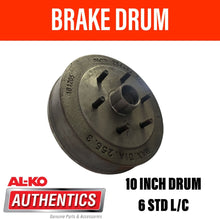 Load image into Gallery viewer, AL - KO 10 Inch 6 Stud Brake Drum - R&amp;M Trailer Spares428213