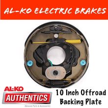 Load image into Gallery viewer, AL - KO 10 Inch Offroad Electric Brake Backing Plate - R&amp;M Trailer Spares331151