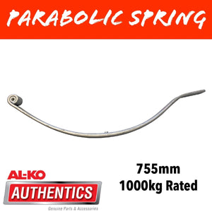 AL - KO 1000KG RATED PARABOLIC Leaf Spring Dacromet - R&M Trailer Spares584525D
