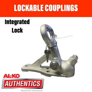 AL - KO 2000KG Unbraked Lockable Coupling suit 2 and 3 Hole - R&M Trailer Spares614065LPL