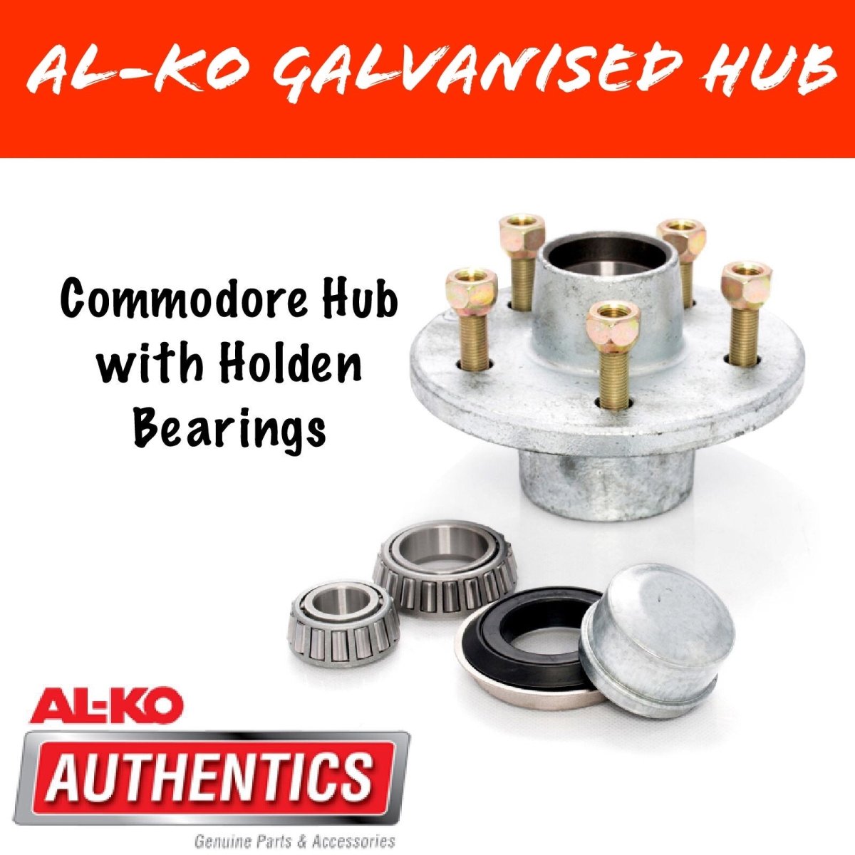 AL - KO Commodore Gal Hub with Holden Bearings - R&M Trailer Spares441280G