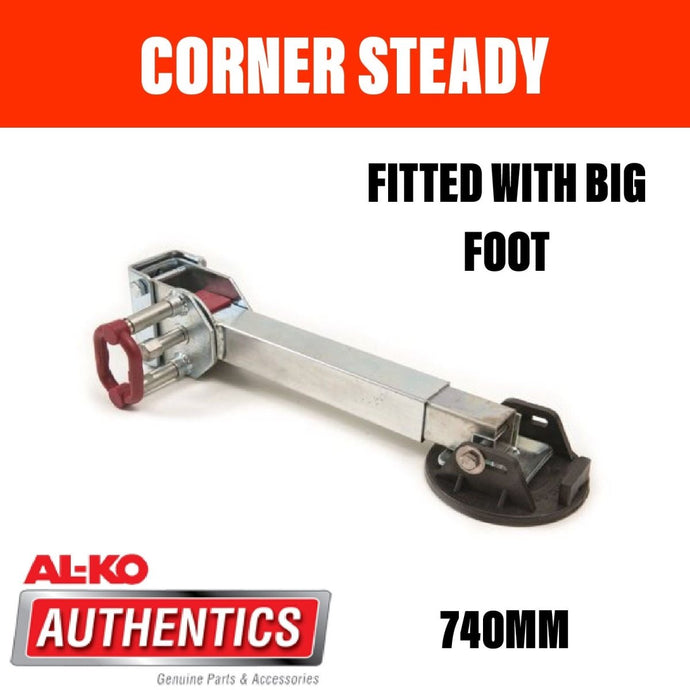 AL - KO CORNER STEADY 740mm DROP WITH BIG FOOT - R&M Trailer Spares654874
