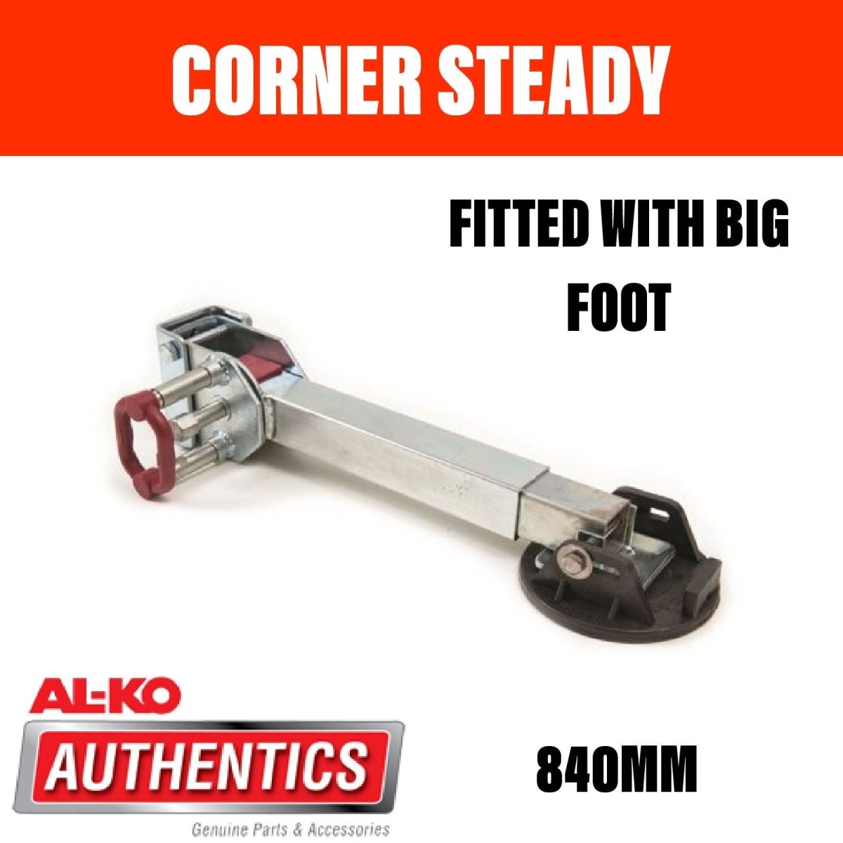 AL - KO CORNER STEADY 840mm DROP WITH BIG FOOT - R&M Trailer Spares654884