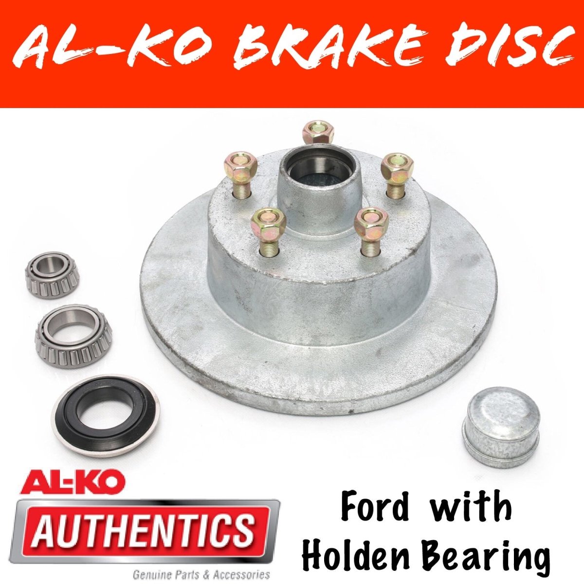 AL - KO Galvanised Ford Brake Disc with Holden Bearings - R&M Trailer Spares441292