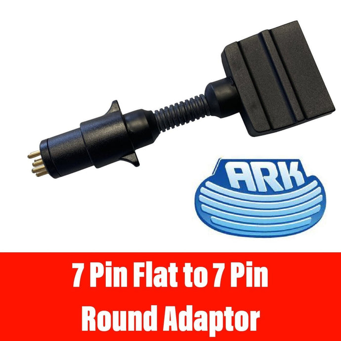 ARK 7 PIN FLAT TO 7 PIN Round Adaptor - R&M Trailer SparesFS27P