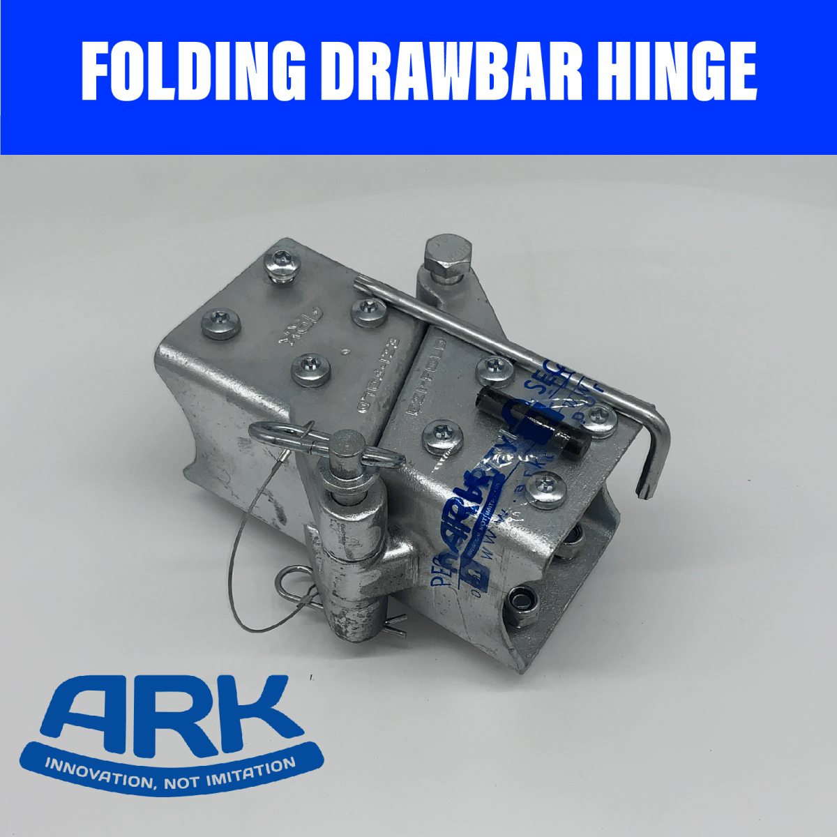 ARK EZI-FOLD Drawbar Hinge Suit 100x100mm Drawbar – R&M Trailer Spares
