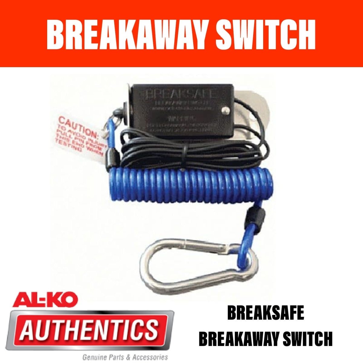 BREAKSAFE BREAKAWAY SWITCH WITH CABLE - R&M Trailer Spares33071