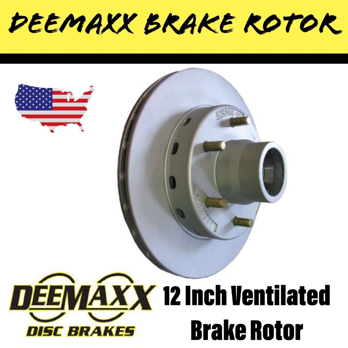 DEEMAXX 12 INCH INTEGRAL Brake Rotor - R&M Trailer SparesRTR/HUB - 120 - MAXX