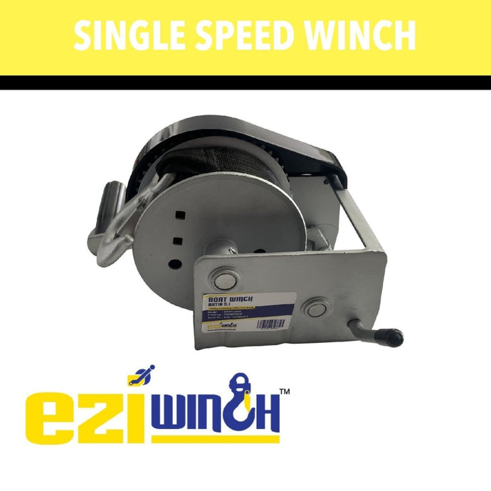 EZIWINCH 5:1 RATIO 700KG WITH WEBBING - R&M Trailer SparesEWM1204W