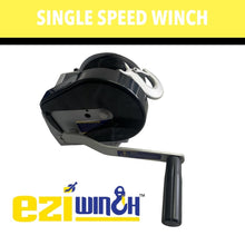 Load image into Gallery viewer, EZIWINCH 5:1 RATIO 700KG WITH WEBBING - R&amp;M Trailer SparesEWM1204W