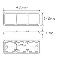 Load image into Gallery viewer, LED Autolamps 125 Series Stop/Tail and Indicator LED Light 5 Year Warranty - R&amp;M Trailer Spares125BARRM