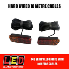 Load image into Gallery viewer, LED AUTOLAMPS 149 SERIES LIGHTS with 10 Metre Cables - R&amp;M Trailer Spares149BARLP2/10