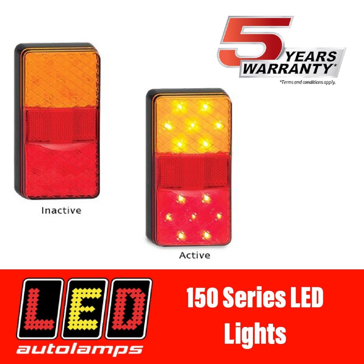 LED AUTOLAMPS 150 Series LED Lights - R&M Trailer Spares150BAR2