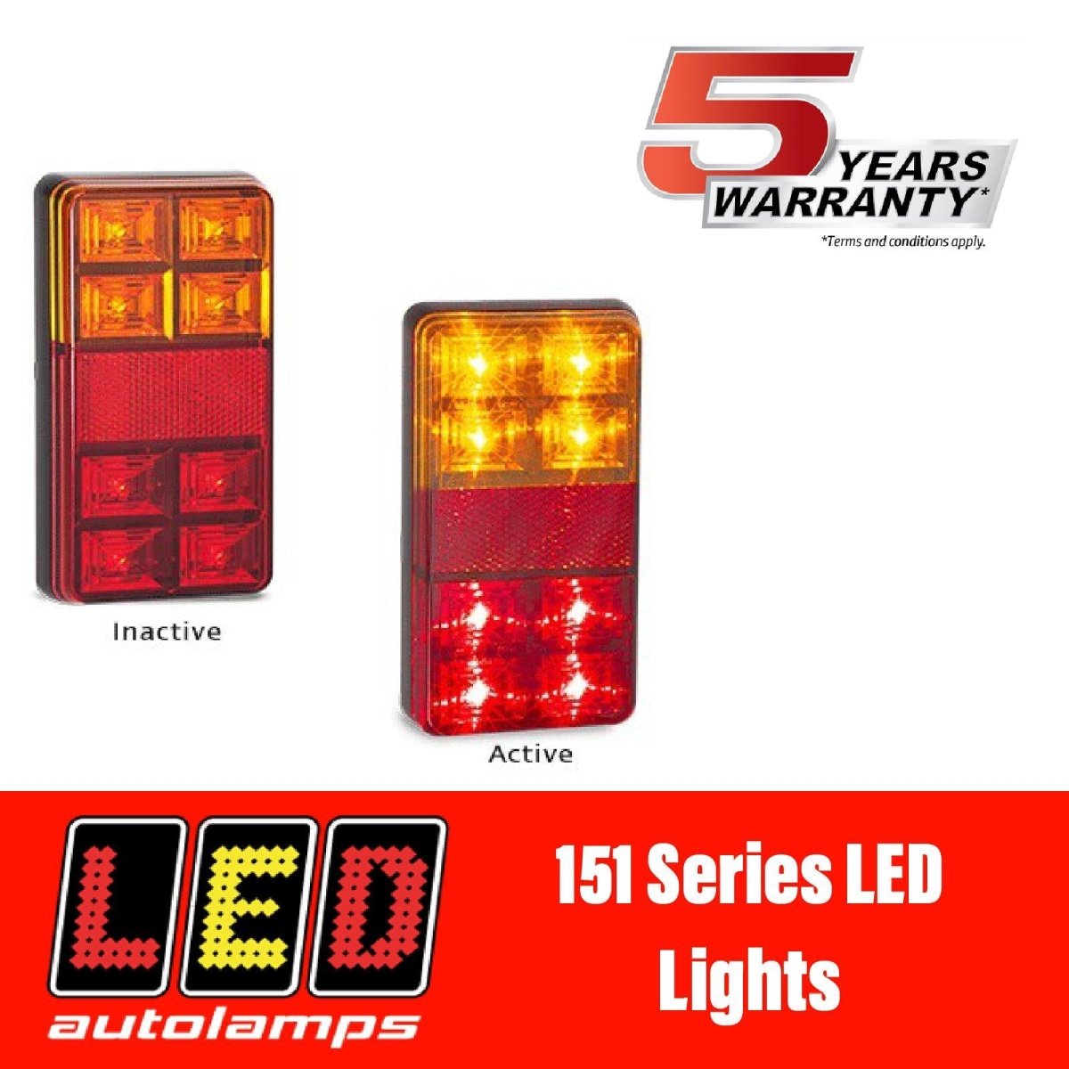 LED AUTOLAMPS 151 SERIES LED LIGHTS - R&M Trailer Spares151BAR2