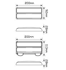 LED AUTOLAMPS 207 SERIES Marine LED Lights - R&M Trailer Spares207BARLP2
