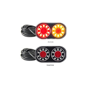 LED AUTOLAMPS 209 Series Tail Lights with 8M Hardwired Cables - R&M Trailer Spares209GARLP2/8M