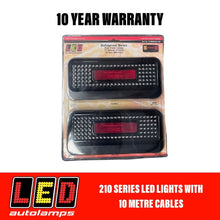 Load image into Gallery viewer, LED AUTOLAMPS 210 Series Boat Trailer LED Lights with 10 Metre Cables - R&amp;M Trailer Spares210BARLP210