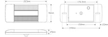 Load image into Gallery viewer, LED Autolamps 223BARM2 Black Cap LED Tail Light Assembly PAIR - R&amp;M Trailer Spares223BARM2