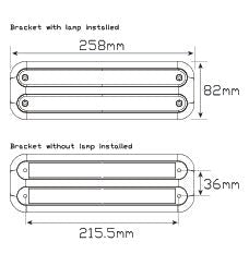 LED Autolamps 235BAR12 Stop/Tail and Indictor Strip Light - R&M Trailer Spares235BAR12