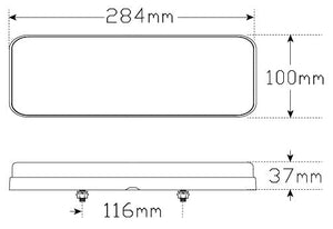 LED AUTOLAMPS 284ARWM - 2 Sequential LED Light Lights with Reverse Light Pair - R&M Trailer Spares284ARWM - 2