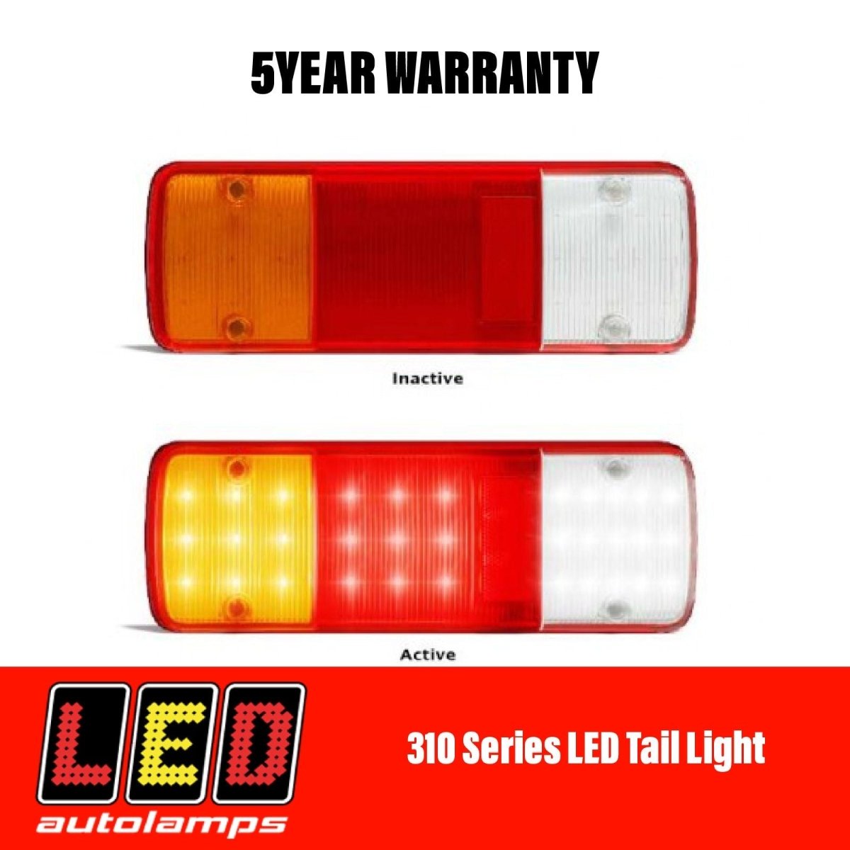 LED AUTOLAMPS 310 Series Combination LED Light - R&M Trailer Spares310ARW12